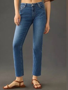 Paige Brigitte Raw Hem Ankle Jeans